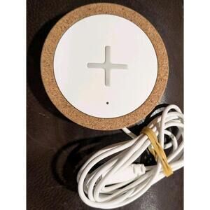 IKEA NORDMARKE Wireless QI Charger (white/Cork) Free Shipping